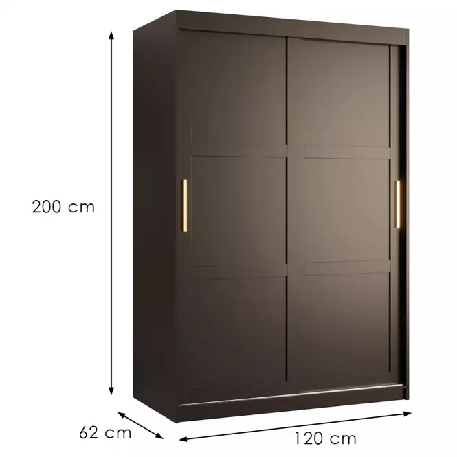 Skriňa Amiro 1 120 čierny/čierny