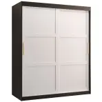 Skriňa Amiro 1 150 čierny/biely