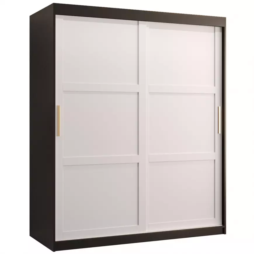 Skriňa Amiro 1 150 čierny/biely
