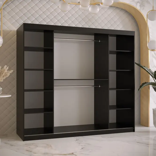 Skriňa Amiro 1 200 čierny/biely,4