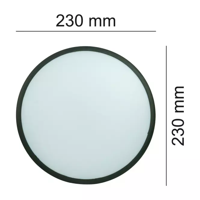 Stropná lampa LARA 12W 4000K Black VO2921 PL1,3