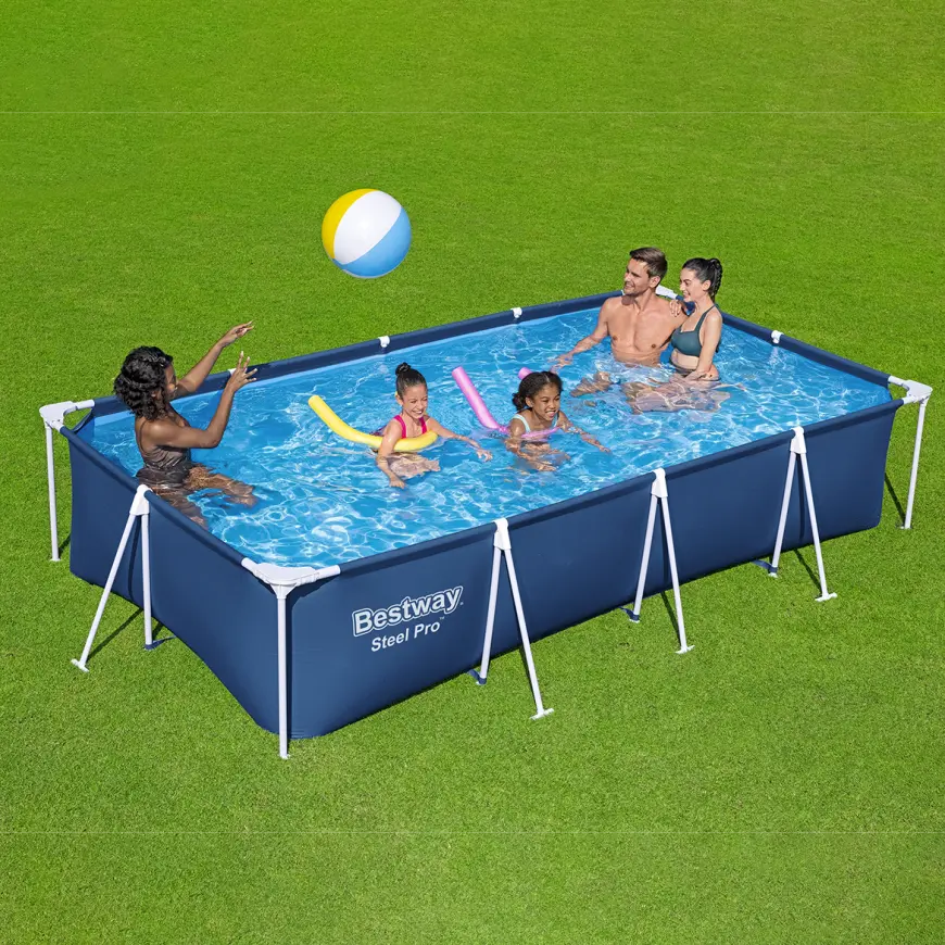 Bazén s rámom obdĺžnikový s filtráciou 4x2,11x0,81 m 56424