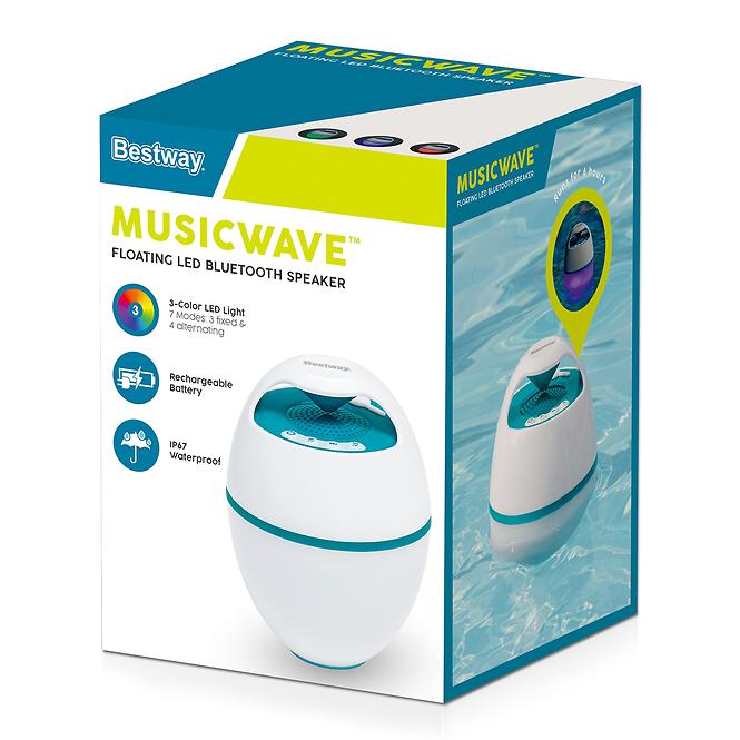 Plávajúci bluetooth reproduktor MUSICWAVE™ LED 58700