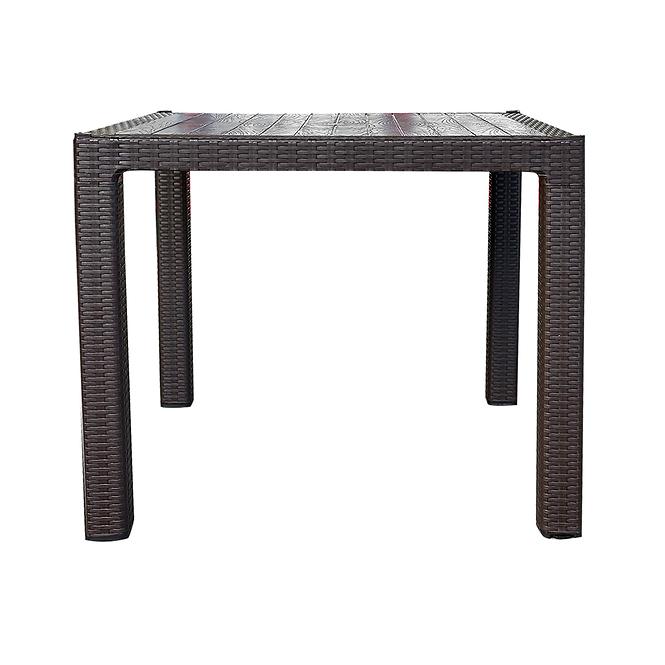Stôl Infinitty 90x90 hnedý
