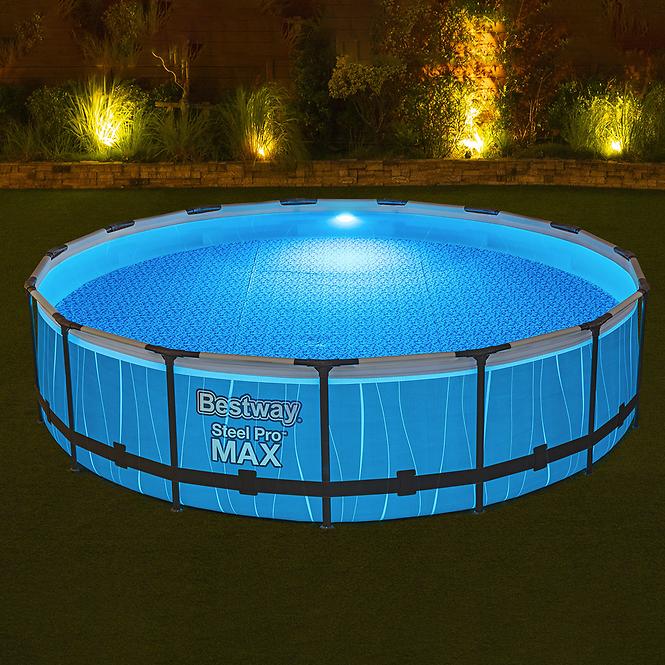 Bazén s rámom okrúhly 4,57 x 1,07m + LED 561GD
