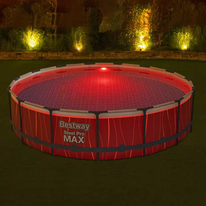 Bazén s rámom okrúhly 4,57 x 1,07m + LED 561GD