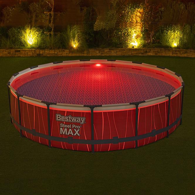 Bazén s rámom okrúhly 4,57 x 1,07m + LED 561GD