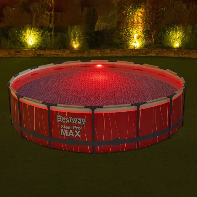 Bazén s rámom okrúhly 4,57 x 1,07m + LED 561GD,9