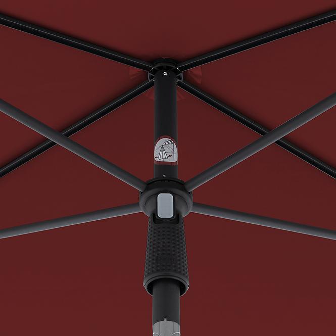 Plážový slnečník ACTIVE 200x120 cm bordo