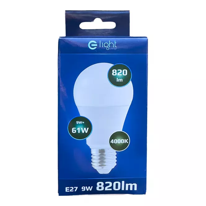 Žiarovka LED A60 9W E27 4000K EKZA029,2