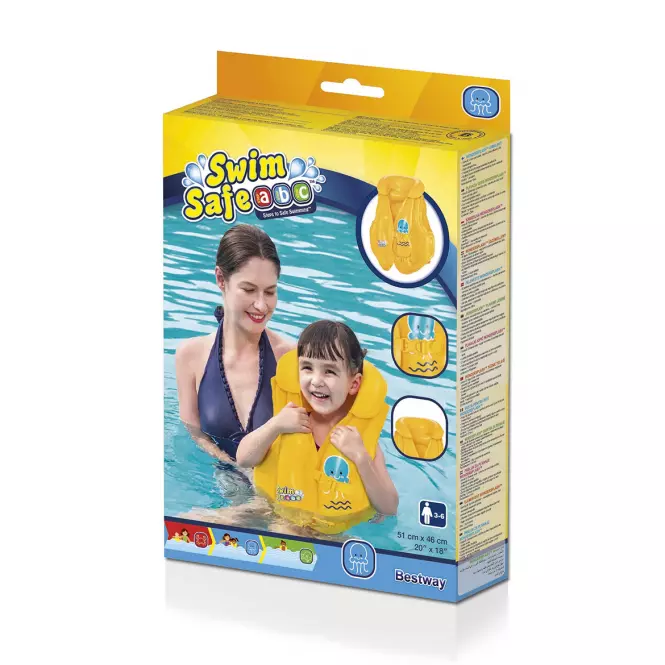 Plavecká vesta swim safe abc 18-30kg 3-6 32034