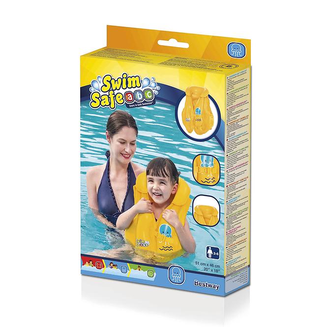 Plavecká vesta swim safe abc 18-30kg 3-6 32034