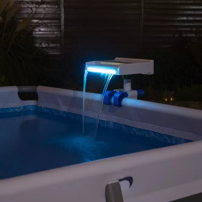 Bazénová fontána s vodopádom LED 58619,2