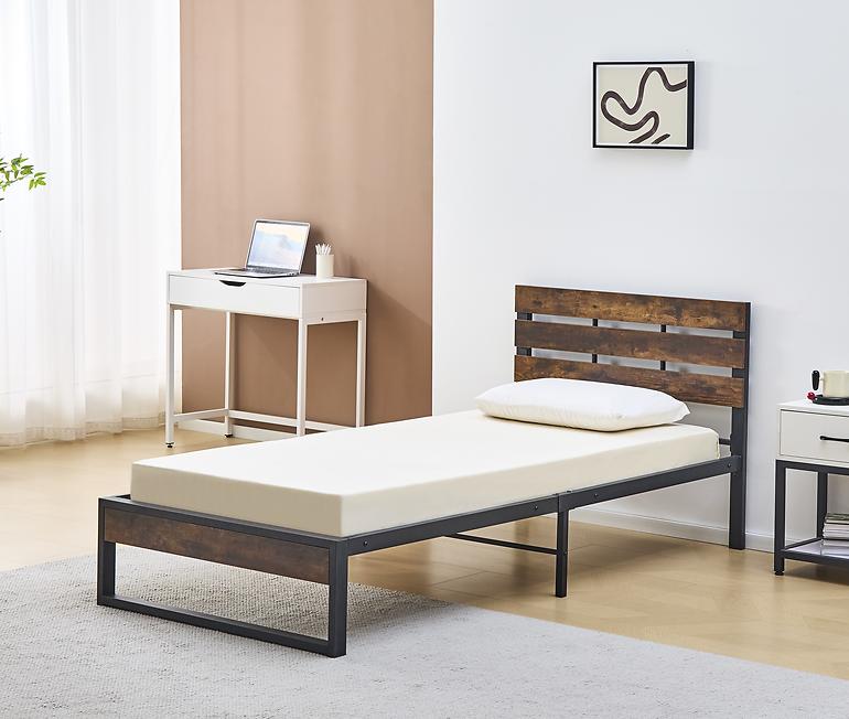 Posteľ David 8255 90 čierna/dark vintage wood,10