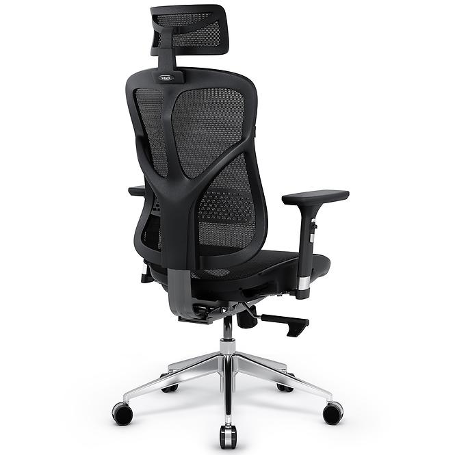 Kancelárske kreslo V-Basic čierna/šedá,3