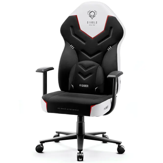 Detské herné kreslo Diablo X-Gamer 2.0 snow white,5