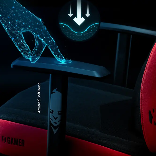 Detské herné kreslo Diablo X-Gamer 2.0 deep red,8