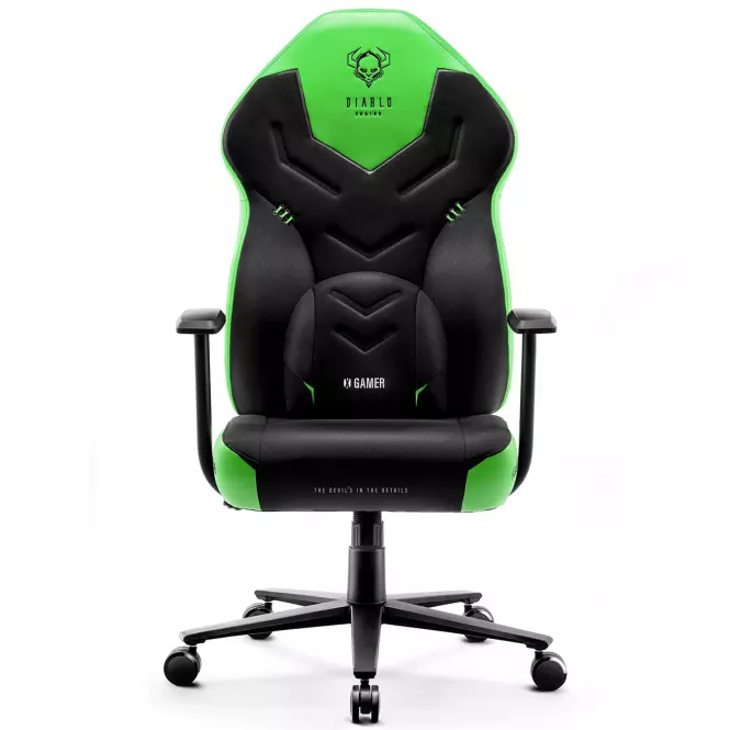 Otočné kreslo detská Diablo X-Gamer 2.0 green emerald