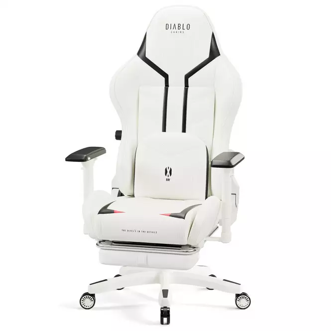 Otočné kreslo Normal Diablo X-Ray 2.0 čierna/biely