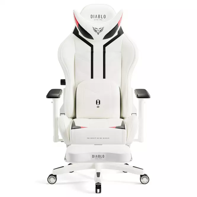 Otočné kreslo Normal Diablo X-Ray 2.0 čierna/biely