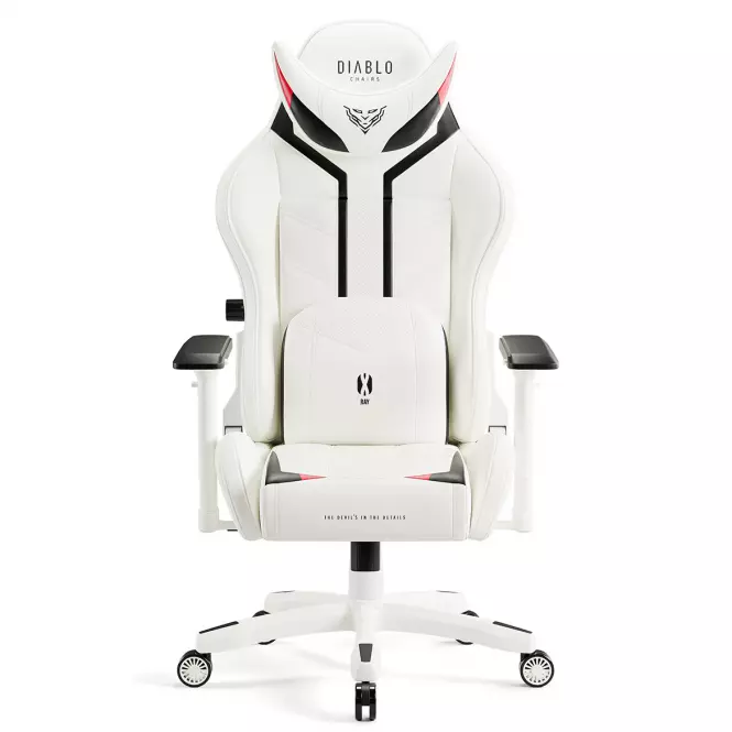 Otočné kreslo Normal Diablo X-Ray 2.0 čierna/biely,3