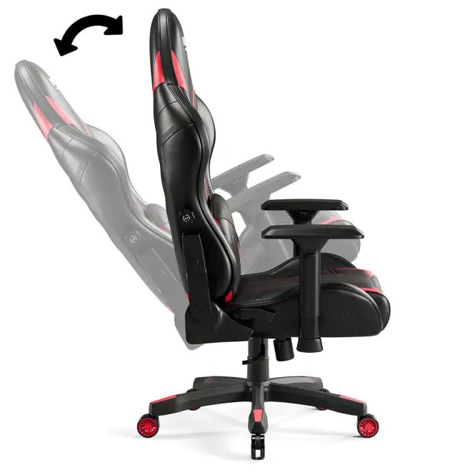 Otočné kreslo Normal Diablo X-Ray 2.0 čierna/červená,6