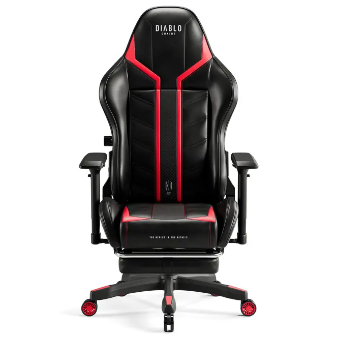 Otočné kreslo Normal Diablo X-Ray 2.0 čierna/červená,11