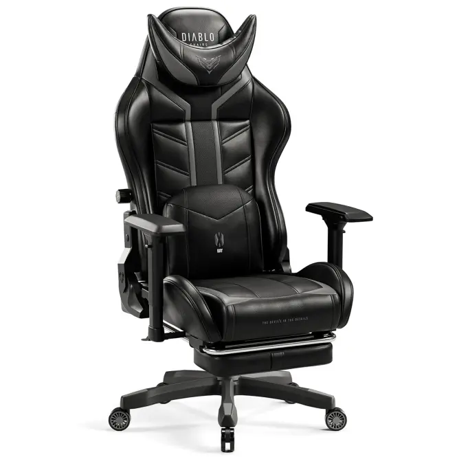 Otočné kreslo Normal Diablo X-Ray 2.0 čierna/šedá,8