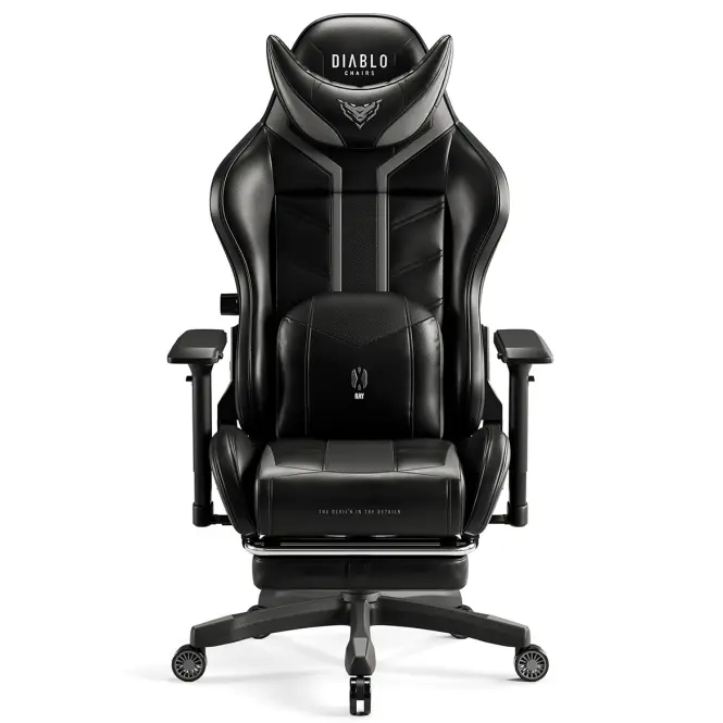 Otočné kreslo Normal Diablo X-Ray 2.0 čierna/šedá,13