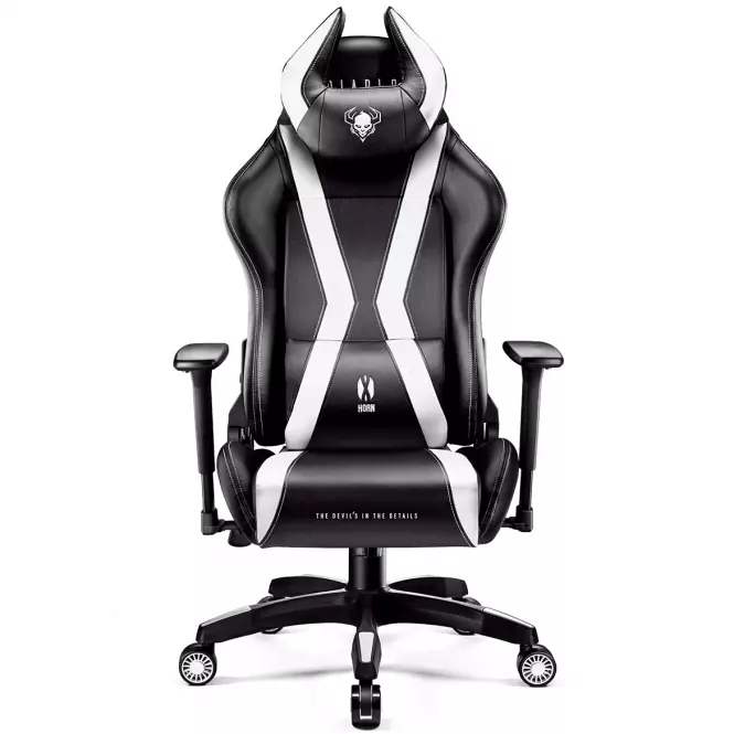 Otočné kreslo Normal Diablo X-Horn 2.0 čierna/biely
