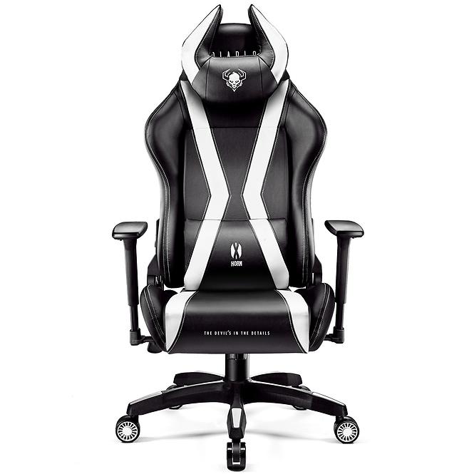 Otočné kreslo Normal Diablo X-Horn 2.0 čierna/biely