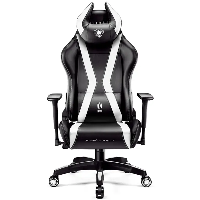 Otočné kreslo Normal Diablo X-Horn 2.0 čierna/biely,2