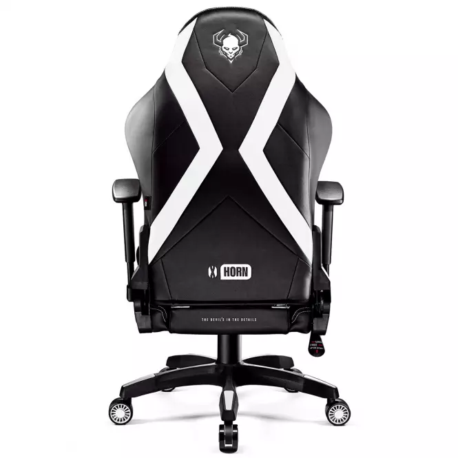 Otočné kreslo Normal Diablo X-Horn 2.0 čierna/biely
