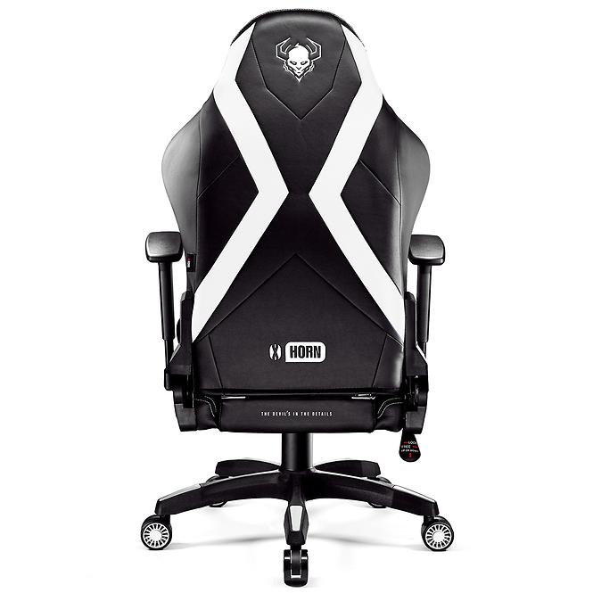 Otočné kreslo Normal Diablo X-Horn 2.0 čierna/biely