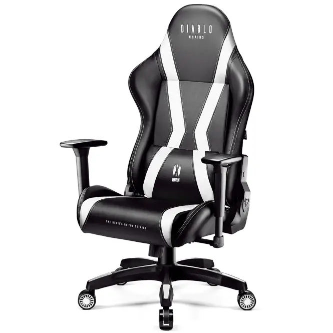 Otočné kreslo Normal Diablo X-Horn 2.0 čierna/biely,5