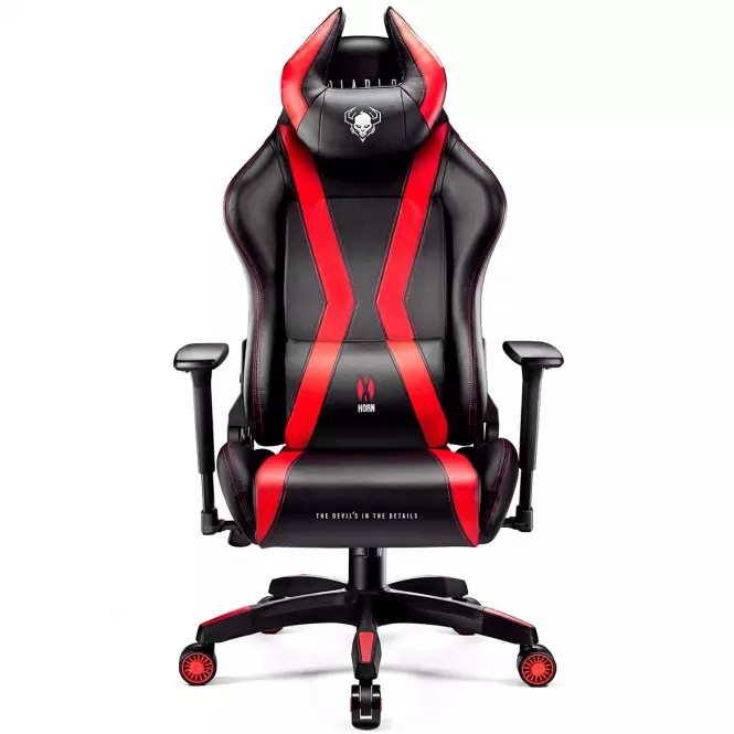 Otočné kreslo Normal Diablo X-Horn 2.0 čierna/červená