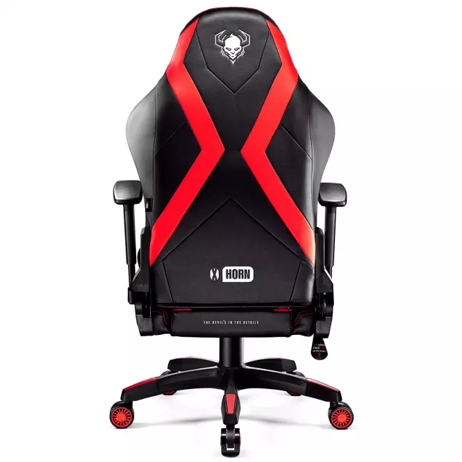 Otočné kreslo Normal Diablo X-Horn 2.0 čierna/červená