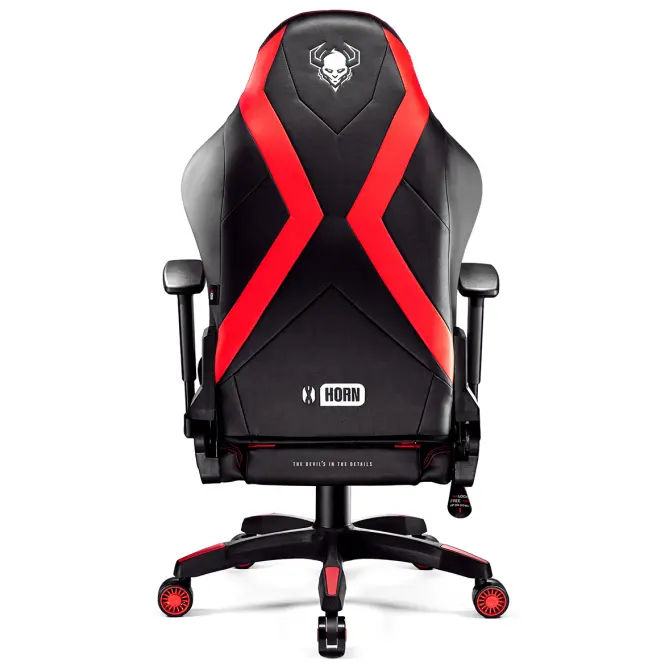 Otočné kreslo Normal Diablo X-Horn 2.0 čierna/červená,4