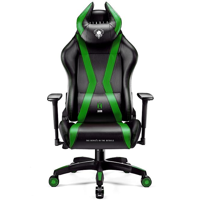 Otočné kreslo Normal Diablo X-Horn 2.0 čierna/zelená
