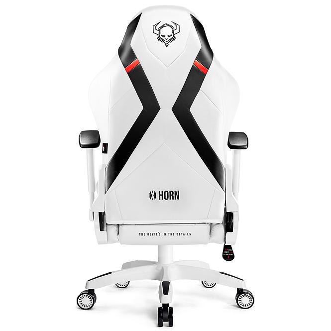 Otočné kreslo Normal Diablo X-Horn 2.0 biely/čierna