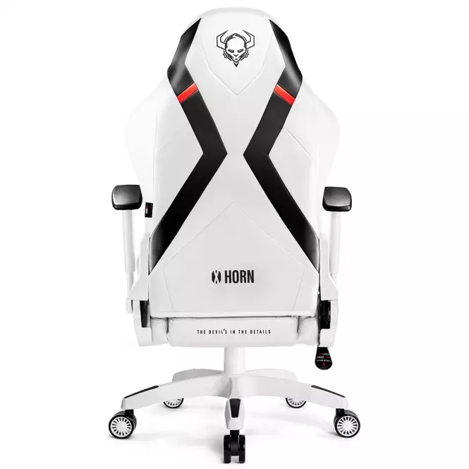 Otočné kreslo Normal Diablo X-Horn 2.0 biely/čierna,4