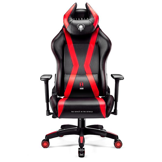 Otočné kreslo King Diablo X-Horn 2.0 čierna/červená,2