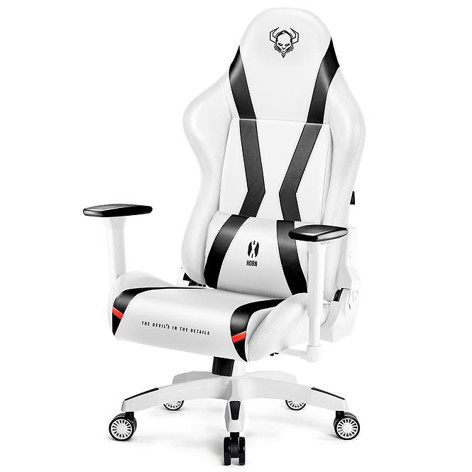 Otočné kreslo King Diablo X-Horn 2.0 biely/čierna,5
