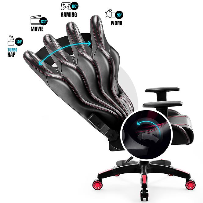 Detské herné kreslo Diablo X-One 2.0 čierna/červená,3