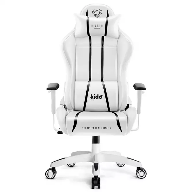 Detské herné kreslo Diablo X-One 2.0 biely/čierna