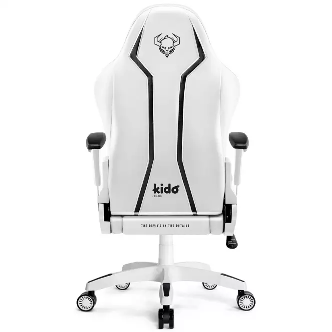 Otočné kreslo detská Diablo X-One 2.0 biely/čierna