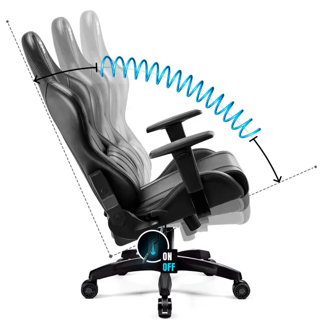Otočné kreslo Normal Diablo X-One 2.0 čierna,7