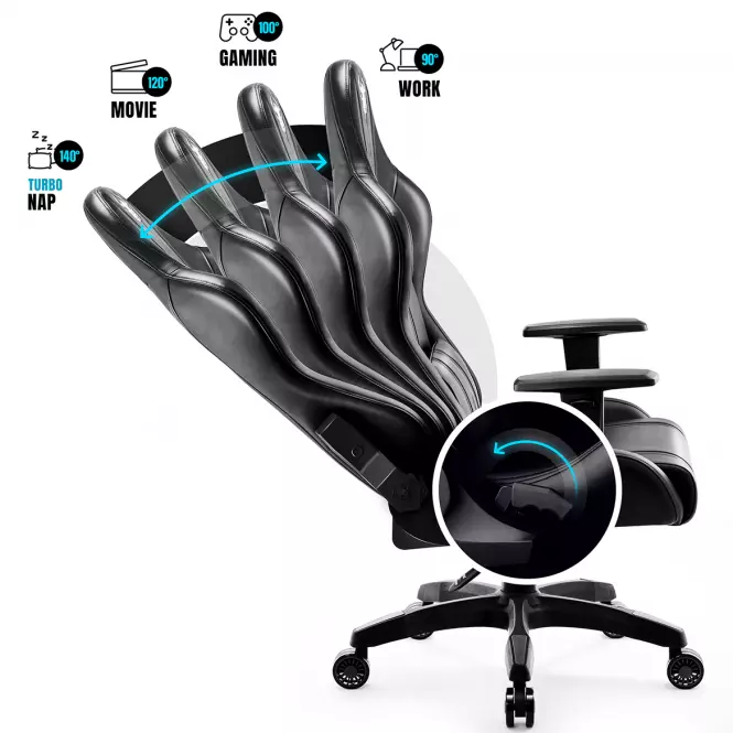 Otočné kreslo Normal Diablo X-One 2.0 čierna