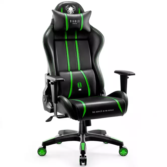 Otočné kreslo Normal Diablo X-One 2.0 čierna/zelená