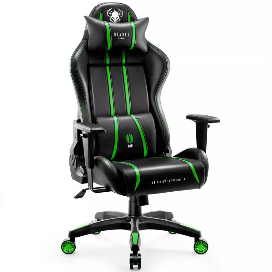 Otočné kreslo Normal Diablo X-One 2.0 čierna/zelená